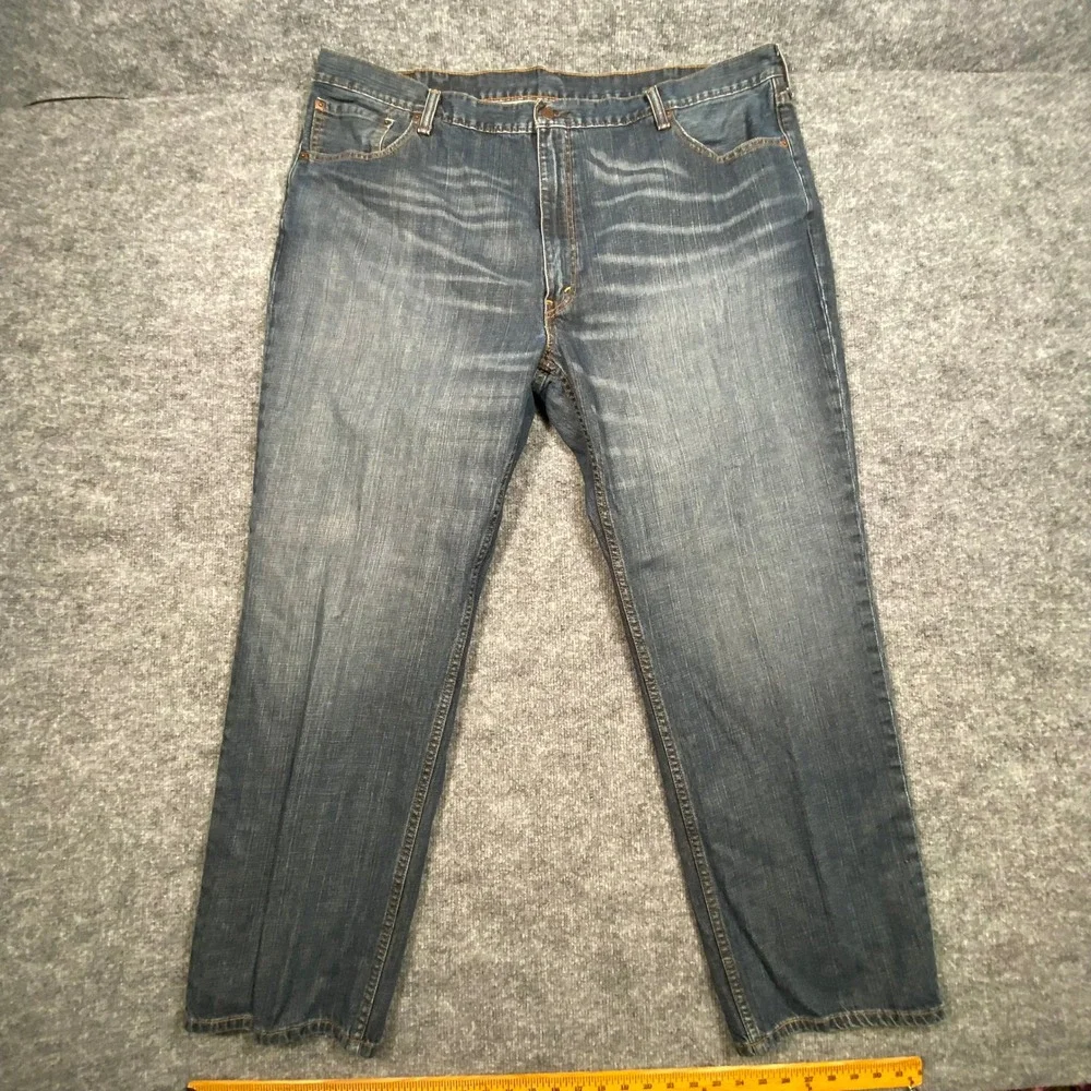 Levis 559 Relaxed Straight Jeans Mens 48x34 Medium Wash Blue Denim (Act 44x31)‎